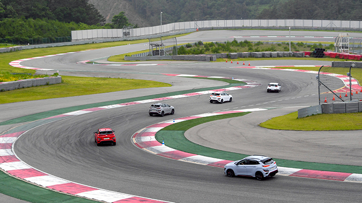 Hyundai Kona N on the track