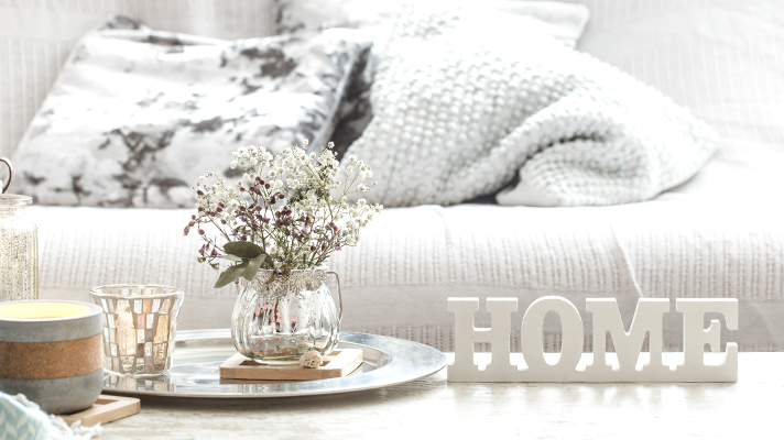 Image of a comfortable living room table highlighted