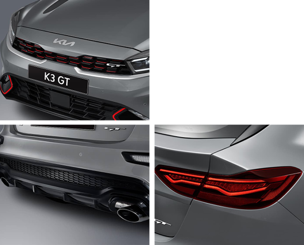 Kia K3 GT's exterior details