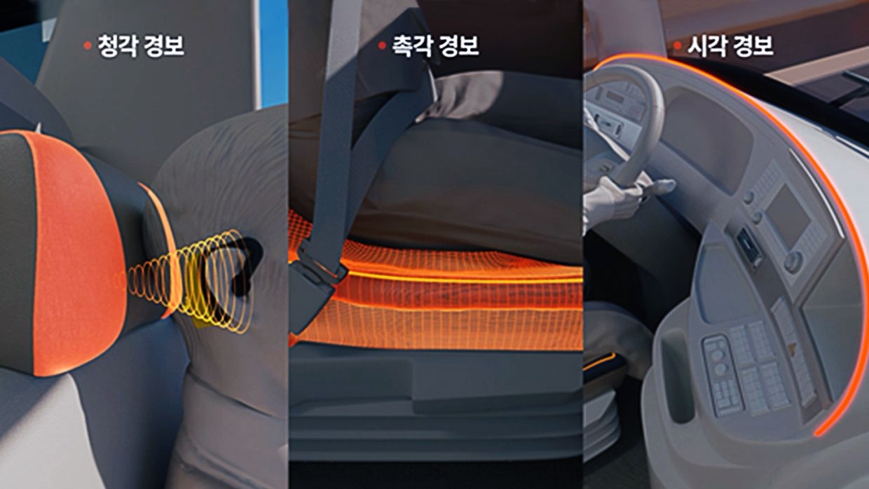 엠브레인 운전자 모니터링 시스템을 표시한 인포그래픽 이미지
