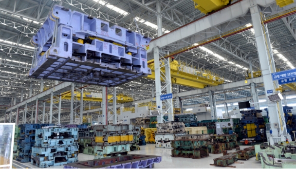 A mold being transferred