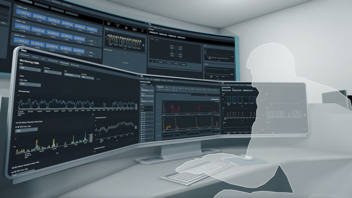 A worker monitoring through a digital twin system