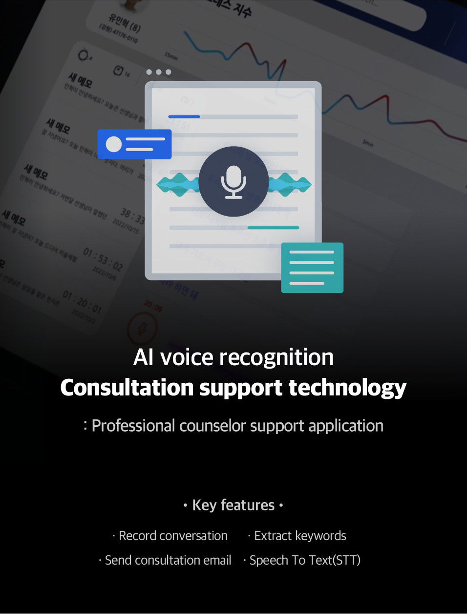 characteristics of the AI voice recognition technology for counseling
