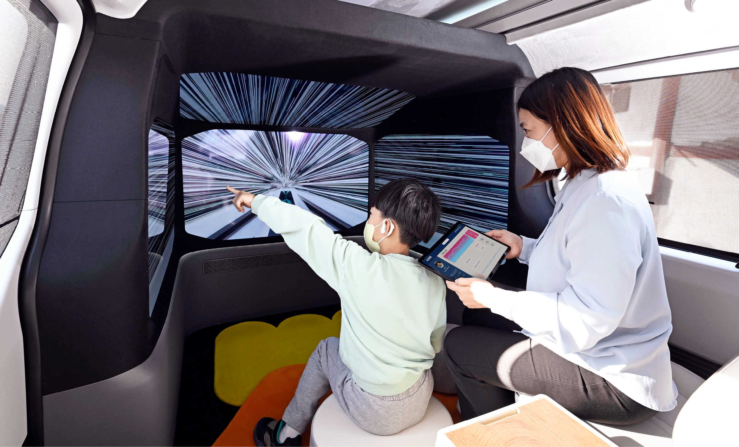 Interior space of iCAREcar