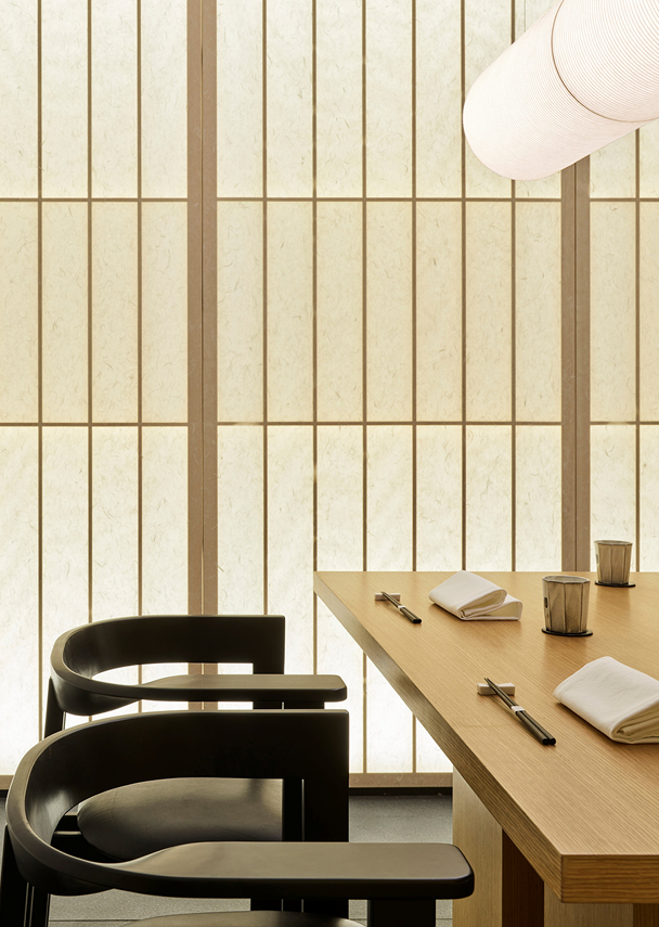 Interior images of Sushi Mer