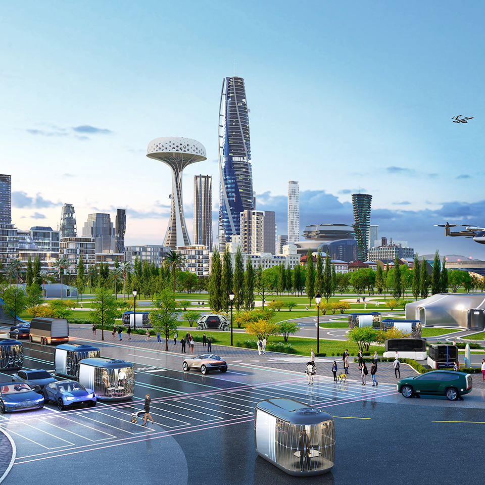 현대자동차그룹이 그리는 스마트 시티 예상 이미지 -썸네일이미지