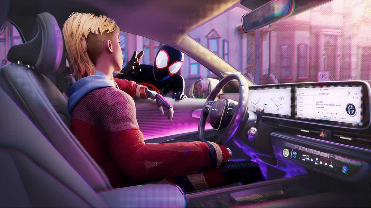 Gwen talking to Miles