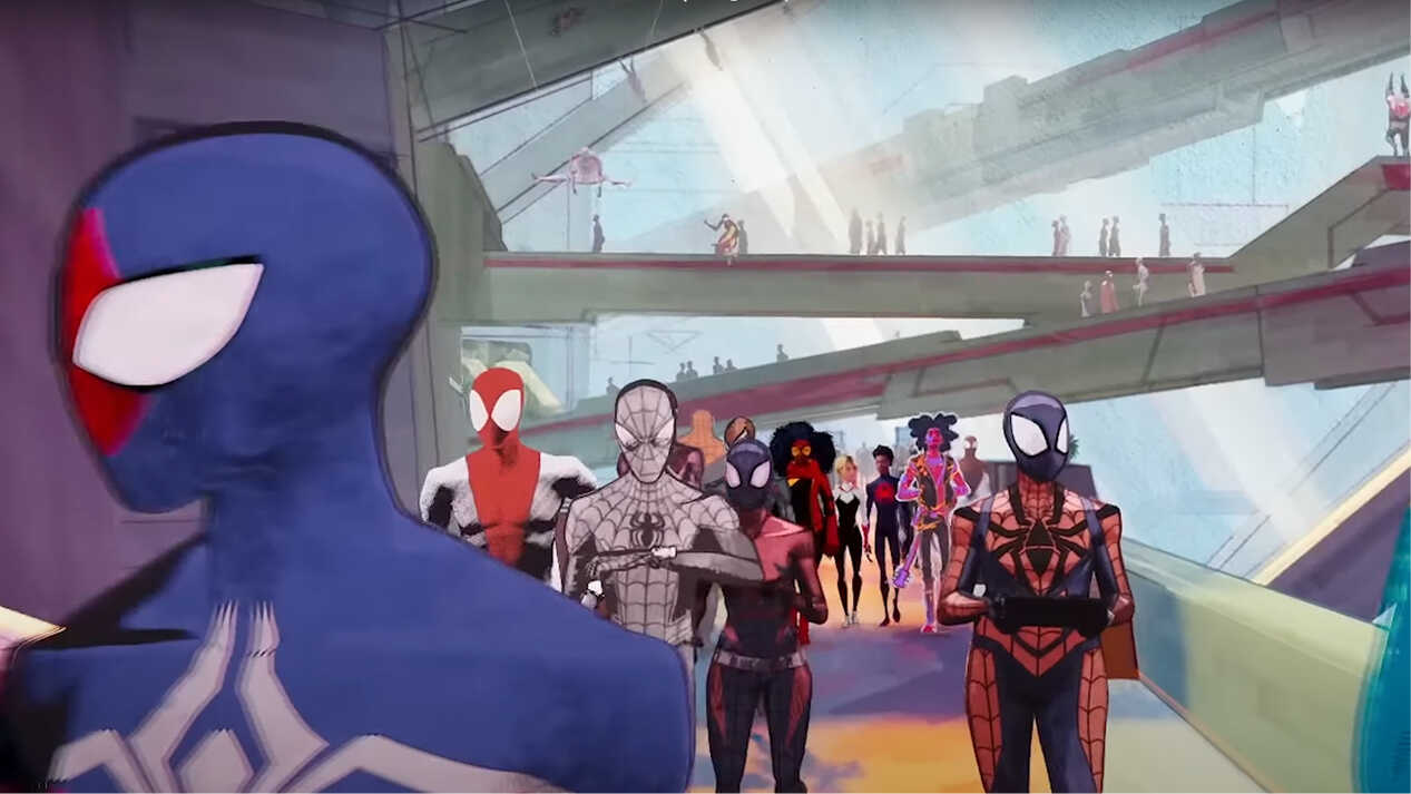 Various Spider-Mans in the Multiverse