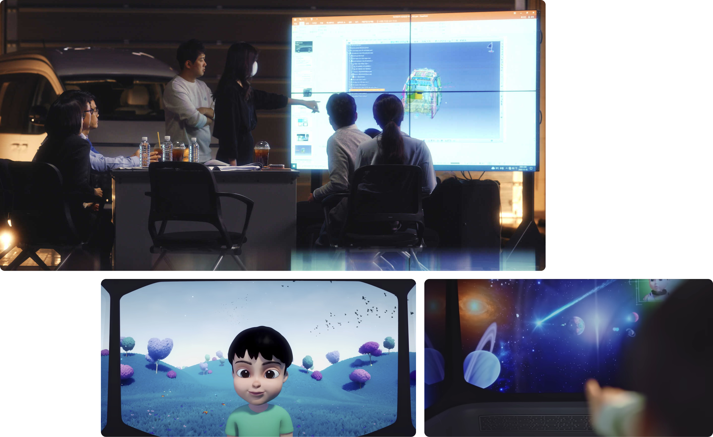 The development of the iCard Car vehicle featured in the Hyundai Motor Group technology campaign Heals on Wheels video.