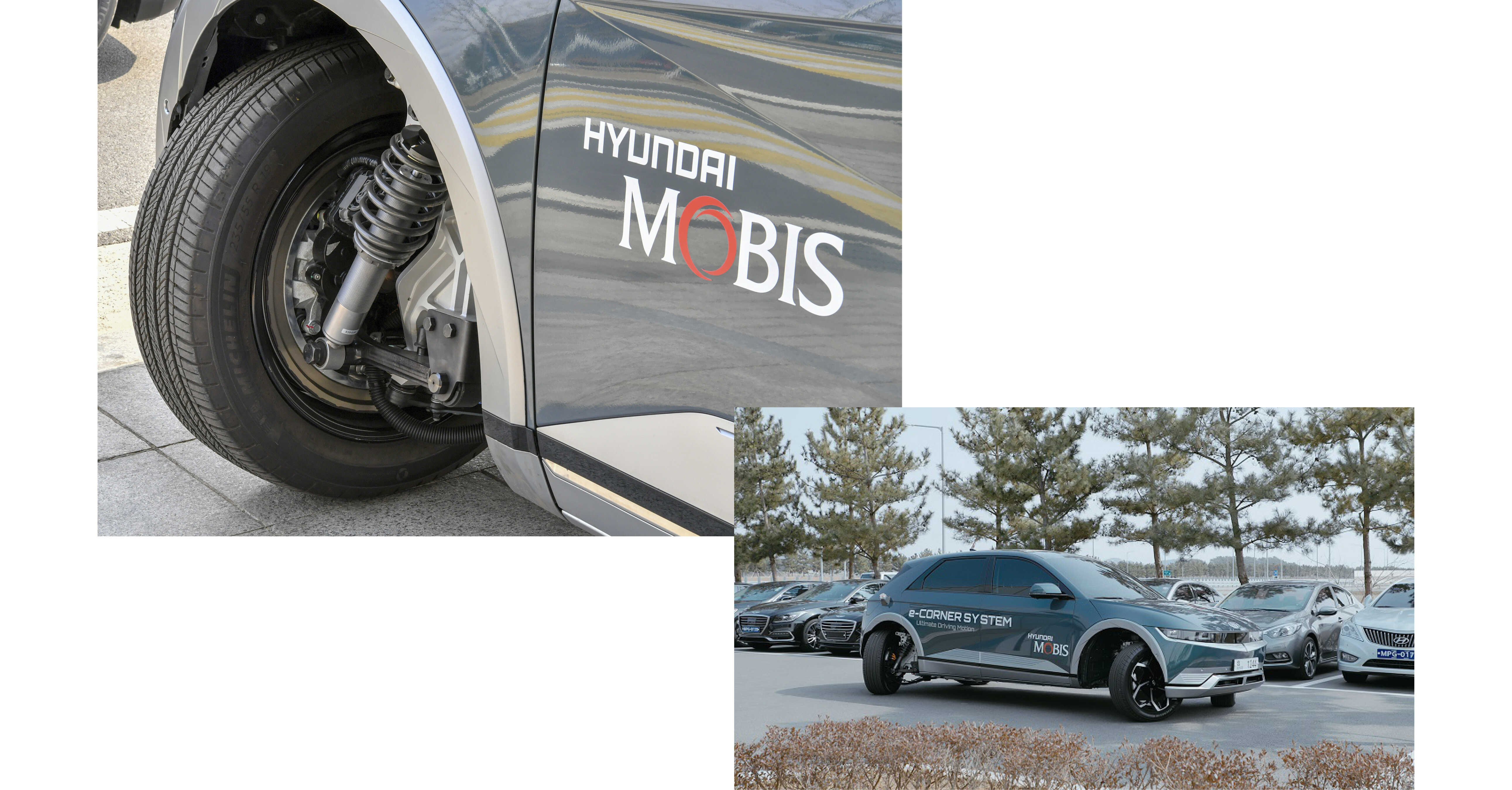 In-wheel motor, a feature of the e-Corner system developed by Hyundai Mobis