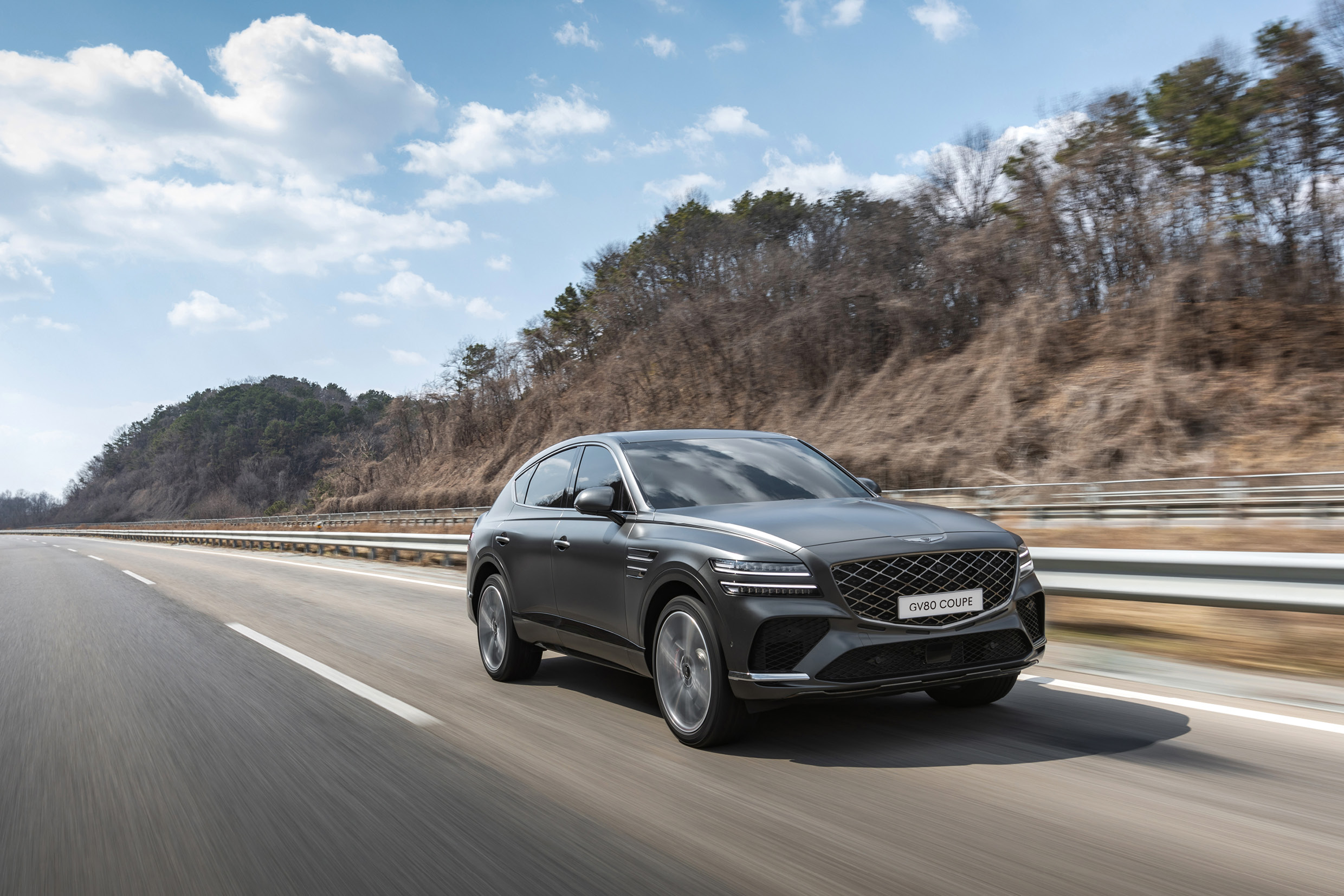 The Genesis GV80 Coupe's Driving View