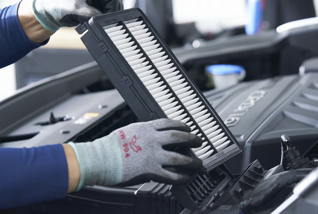 an air filter used in cars