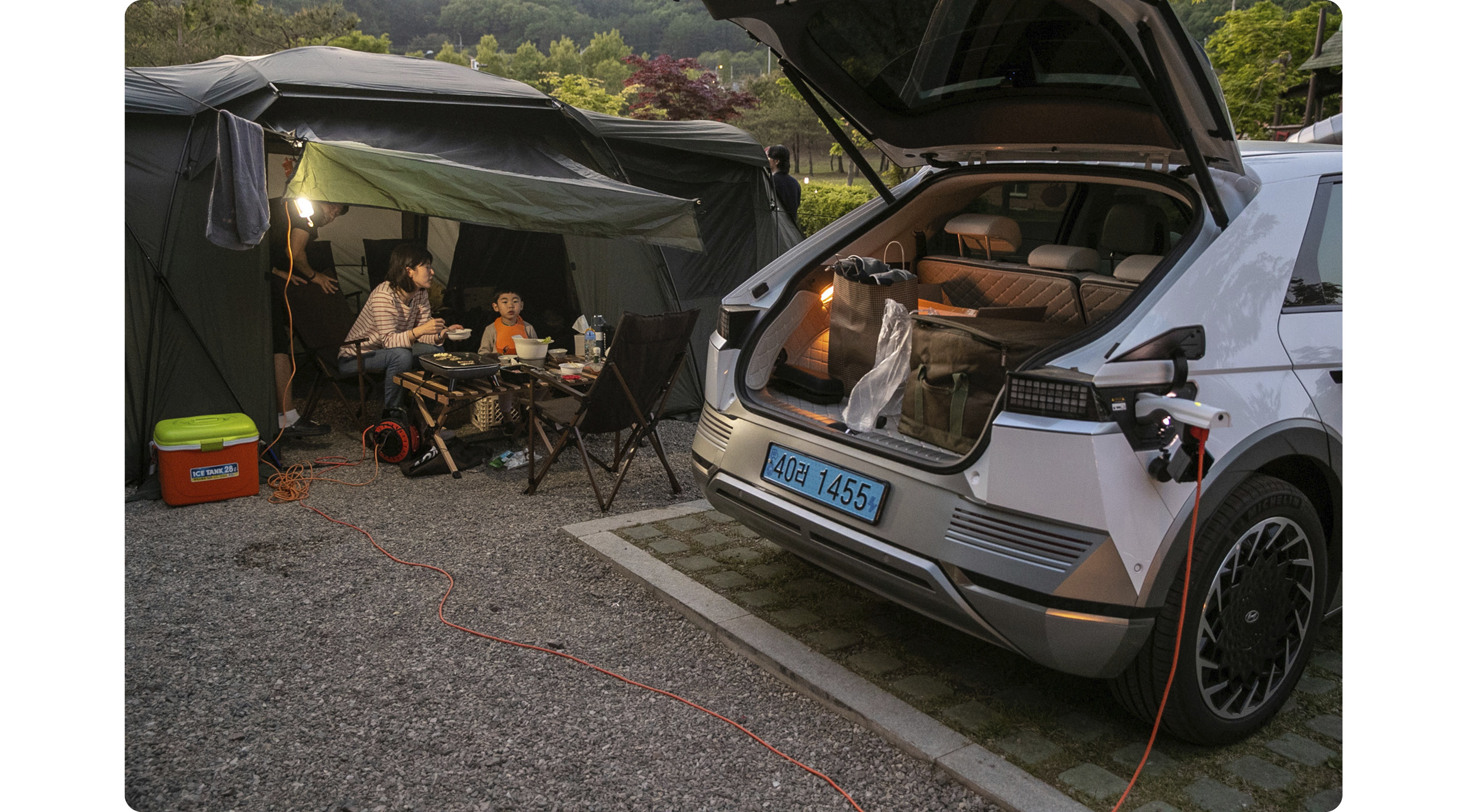 Using the V2L functionality of Ioniq 5