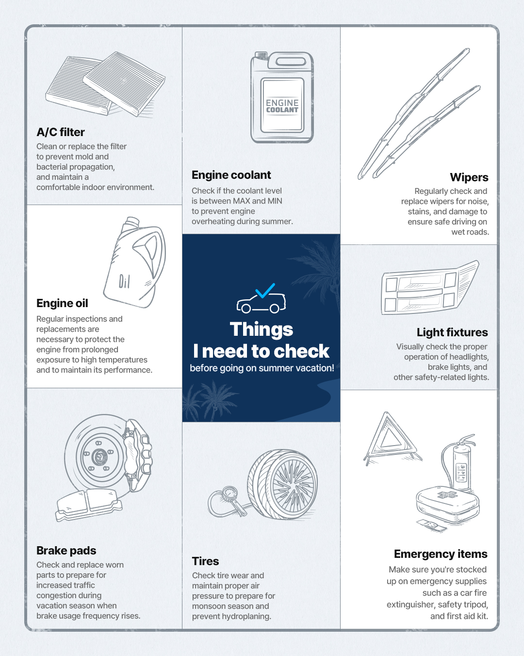 I need to check before going on summer vacation - Infographic