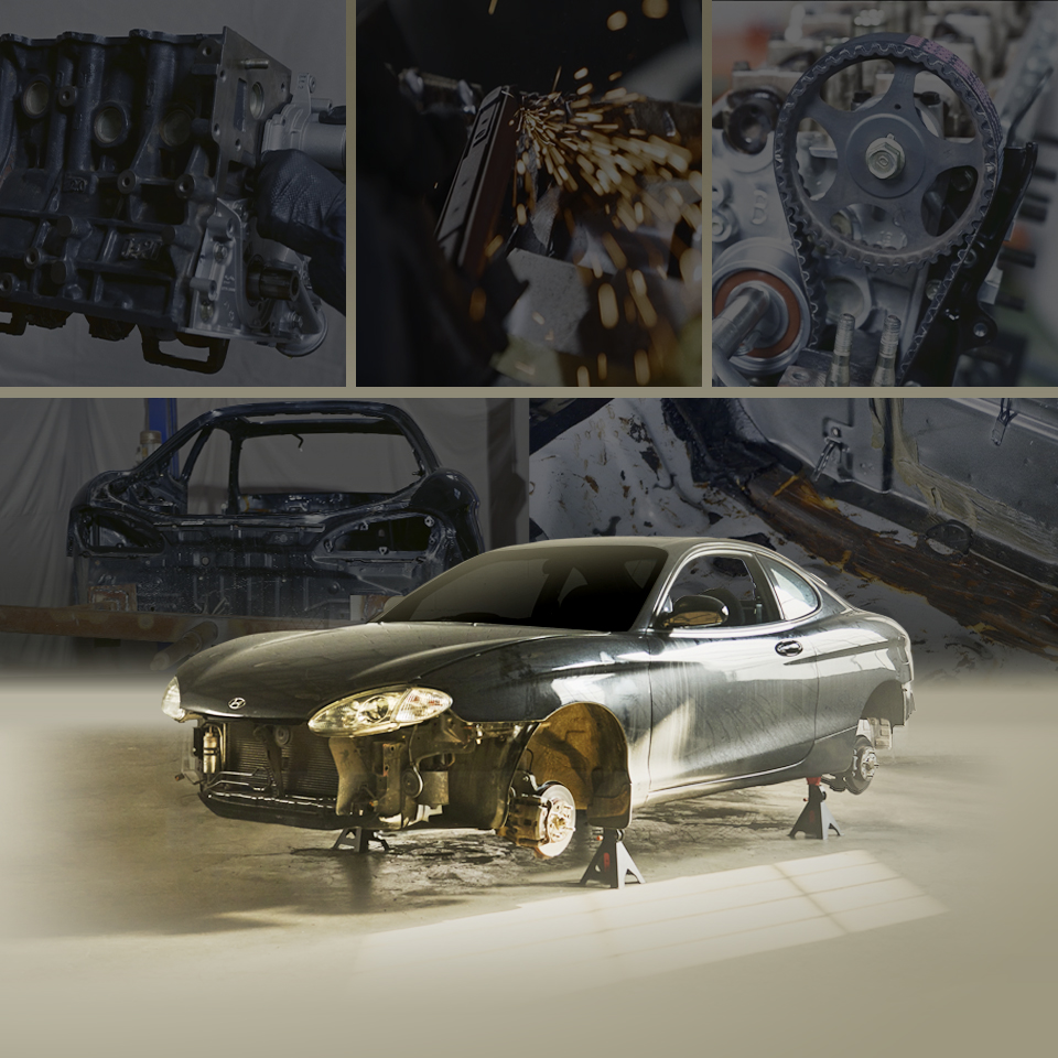 The picture of Tiburon in the process of restoration