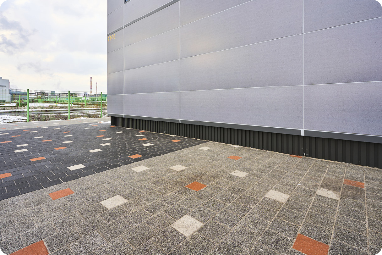 precast pavers of H-Modular Lab