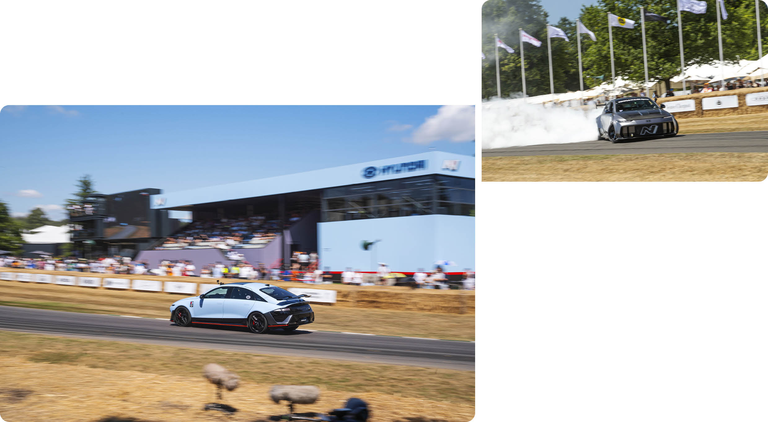 Hyundai Ioniq 6N Driving at the Goodwood Festival
