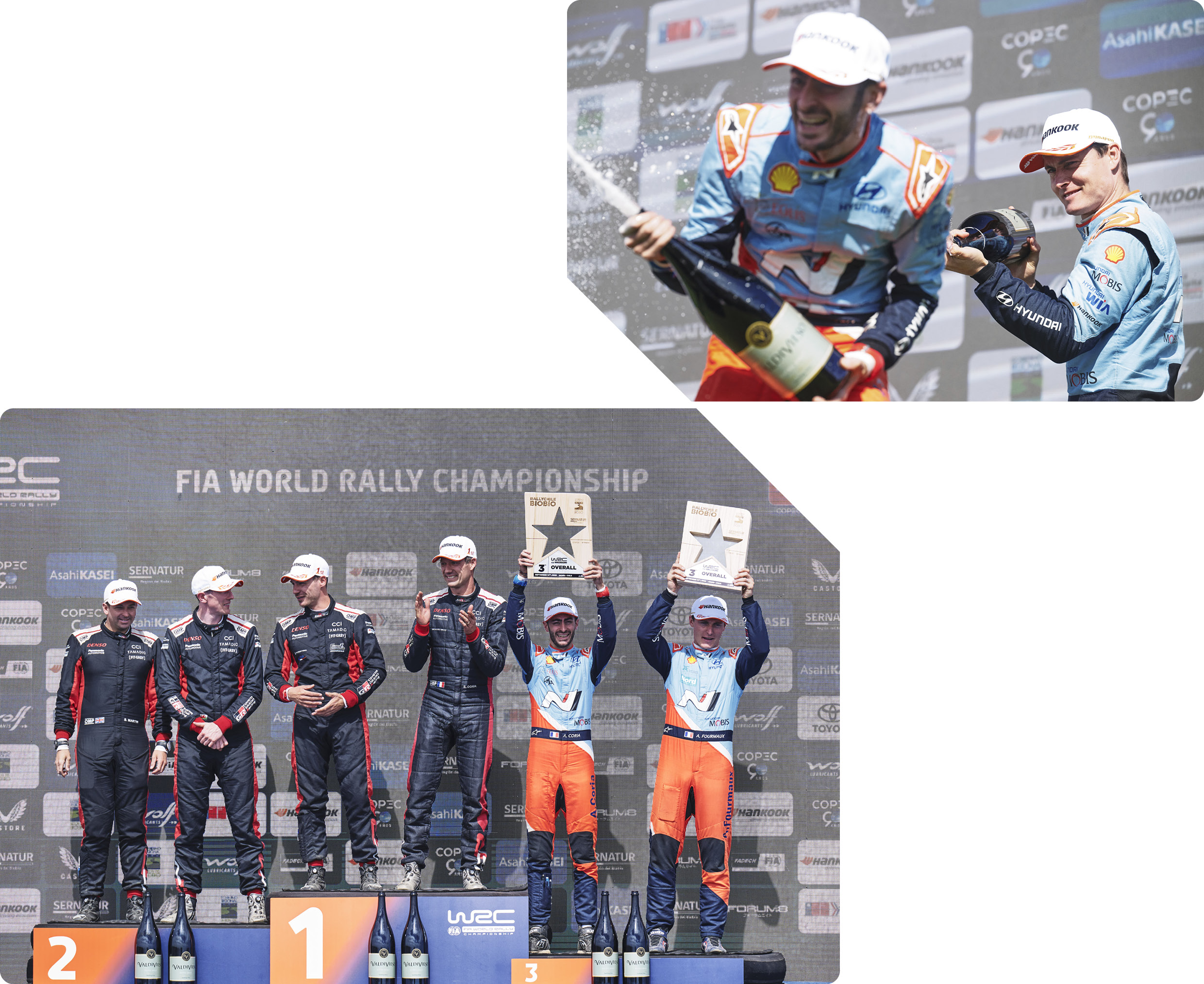 Fourmaux's appearance on the podium