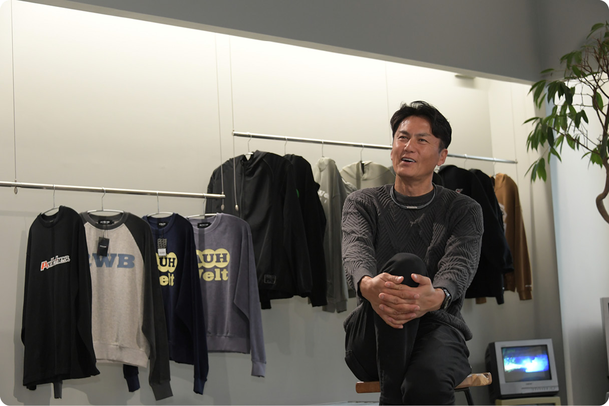 Nobuteru Taniguchi is being interviewed