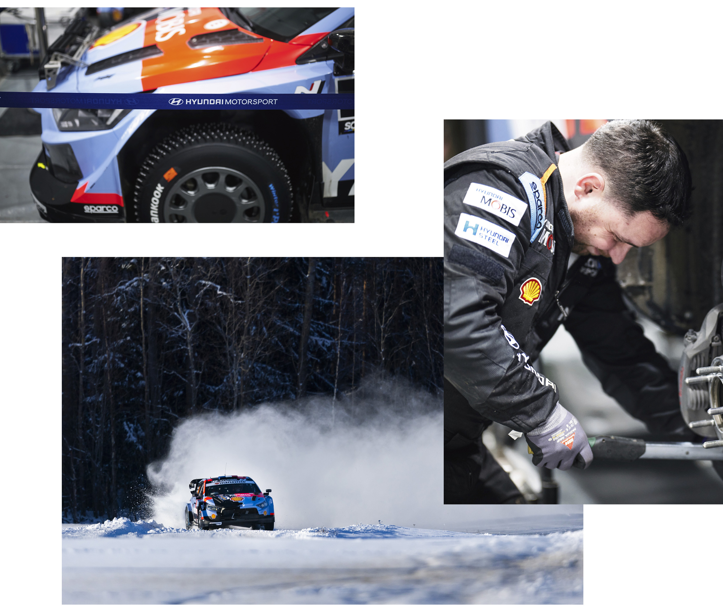 스웨덴 랠리를 준비하는 현대 월드랠리팀의 모습