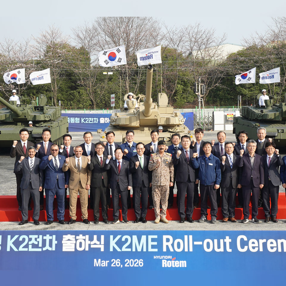 현대로템, 중동형 K2 전차 실물 최초 공개 - th