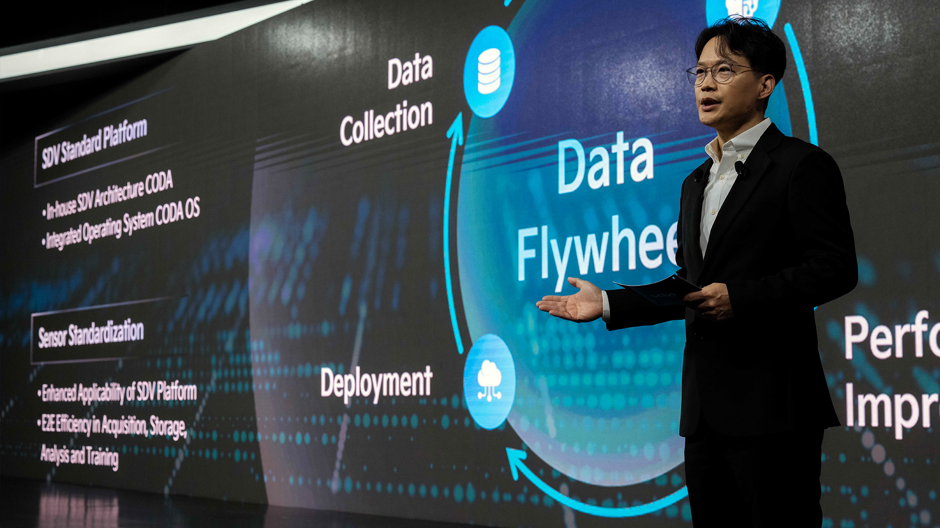 현대자동차∙기아 AVP본부장 박민우 사장이 ‘2026 CEO 인베스터 데이(CEO Investor Day)’에서 자율주행 전략에 대해 설명하고 있다.