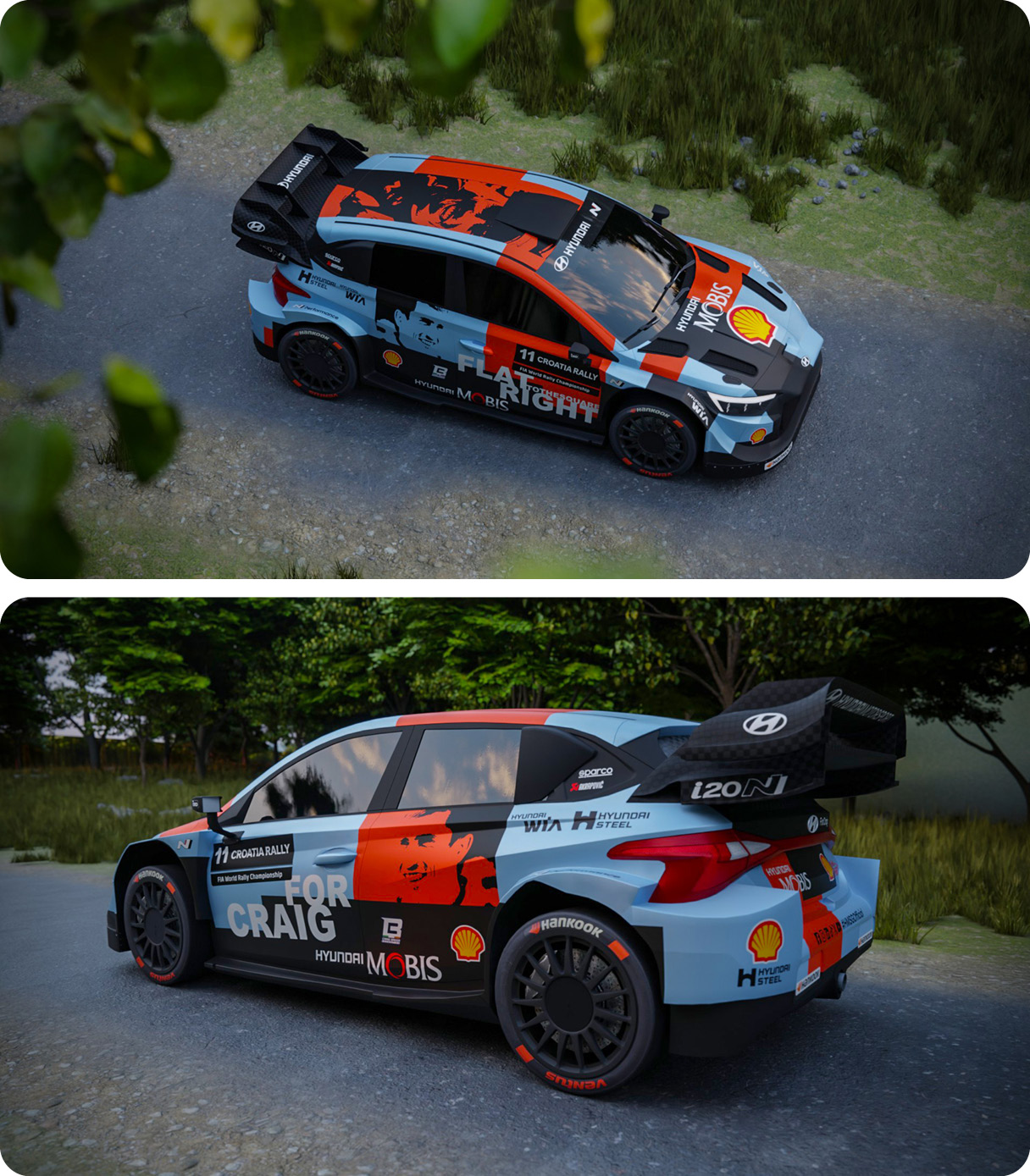 현대팀 크로아티아 랠리 리버리