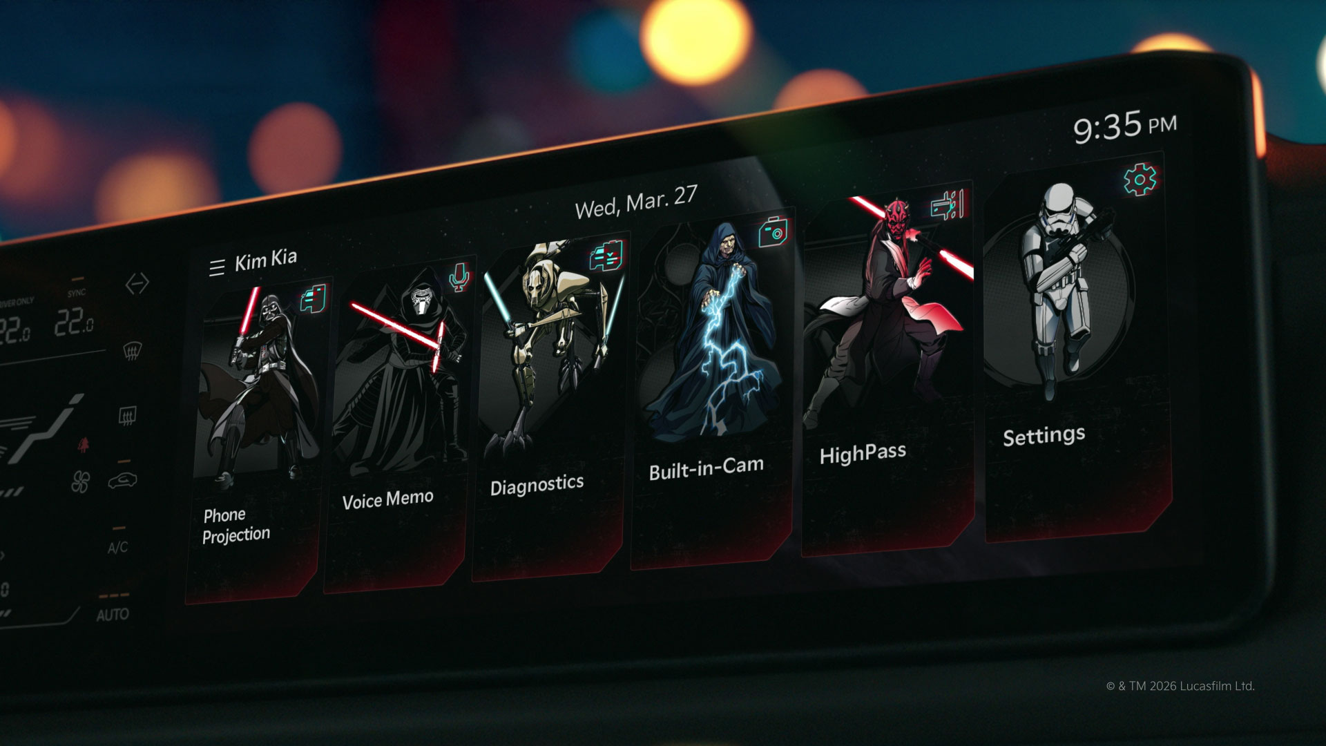 Kia Connect Store: Star Wars Display Themes-main