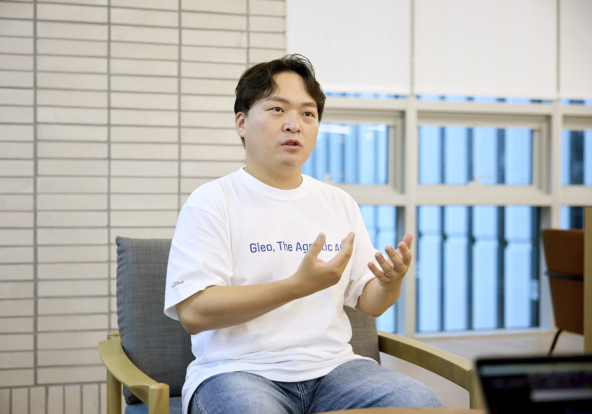 an interviewed developer