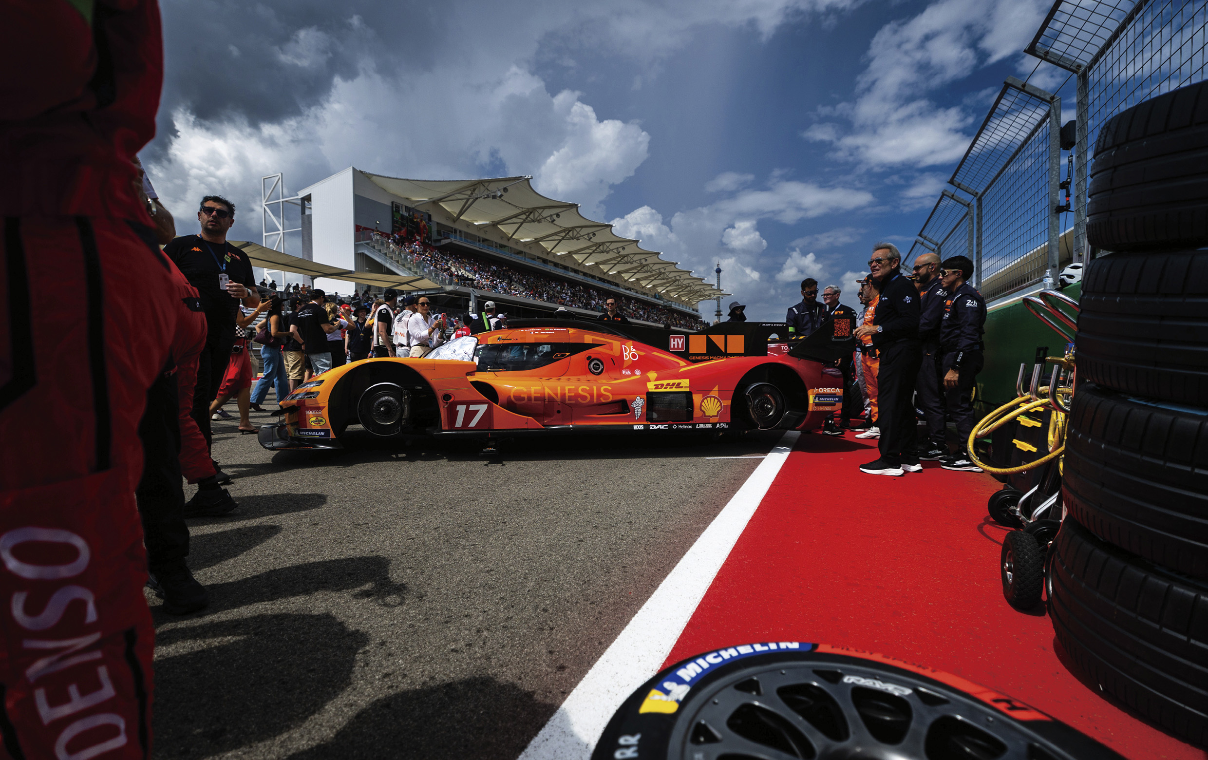 Genesis Magma Racing Team preparing for a race