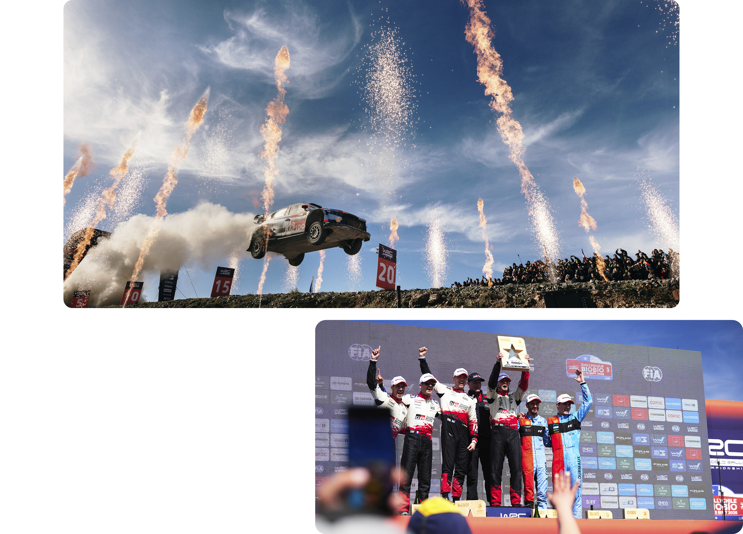 Rally Chile Podium