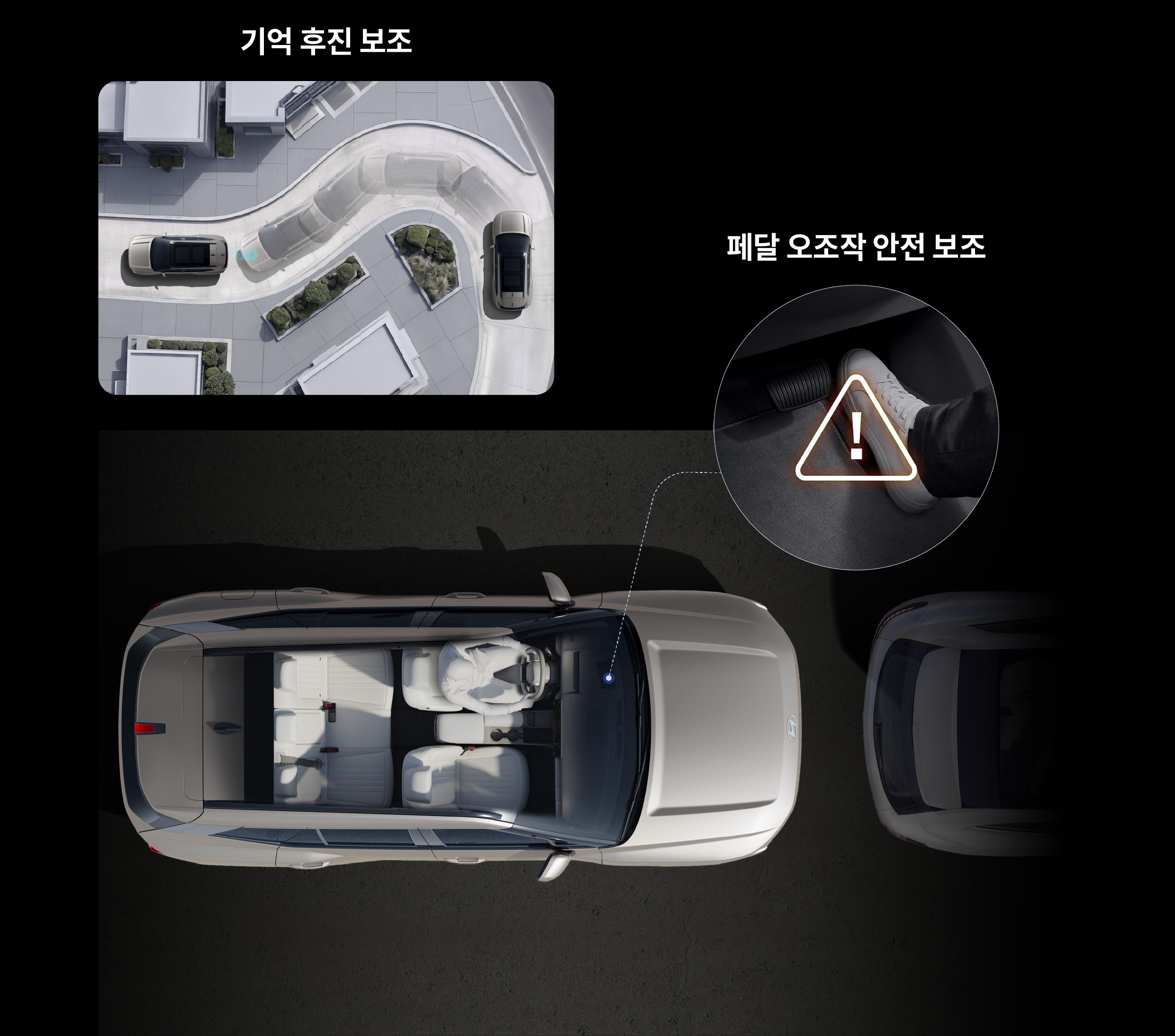디 올 뉴 투싼 기억 후진 보조, 페달 오조작 안전 보조, 디지털 키 2