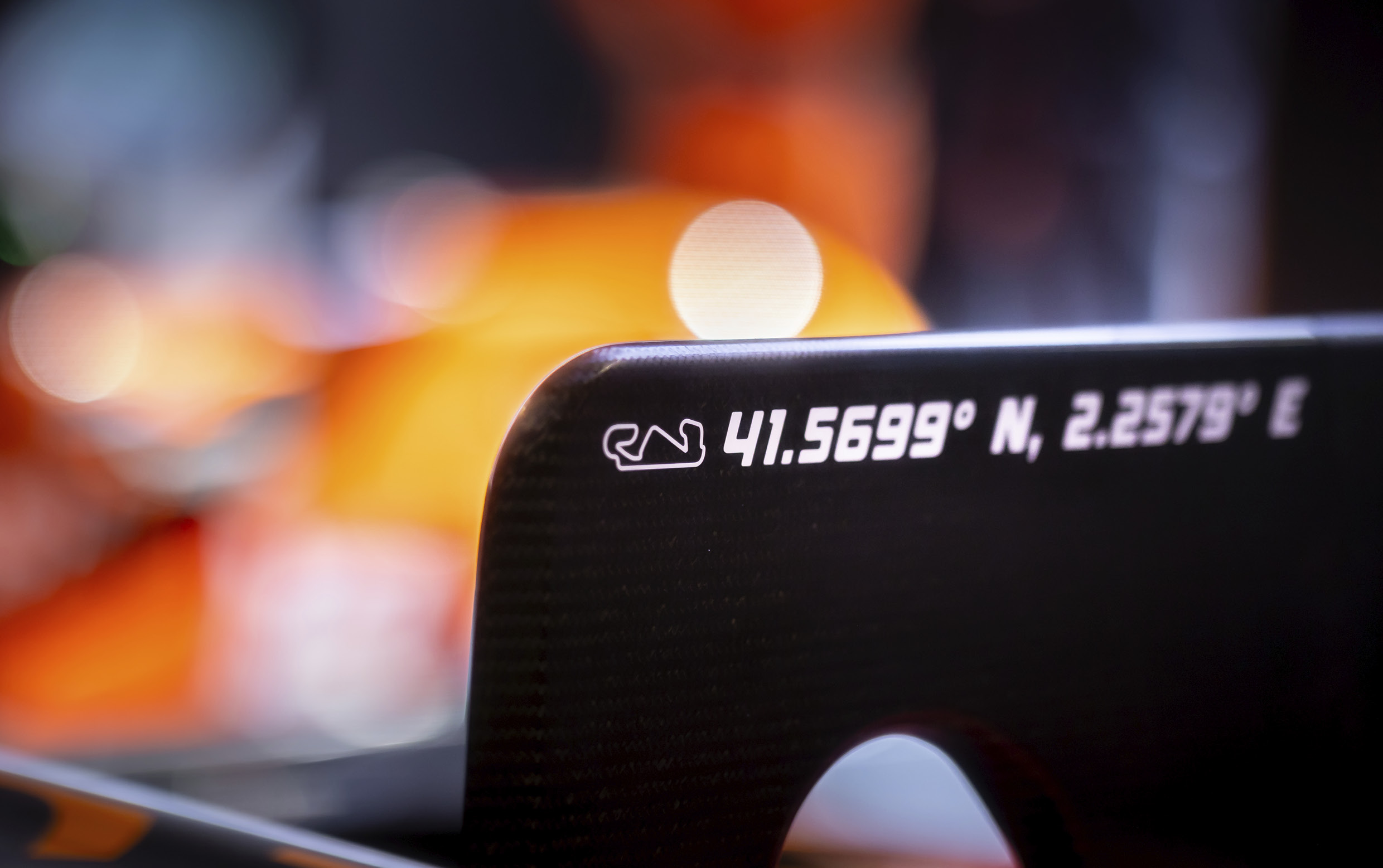 The image of the Circuit de Catalunya engraved on the GMR-001 hypercar