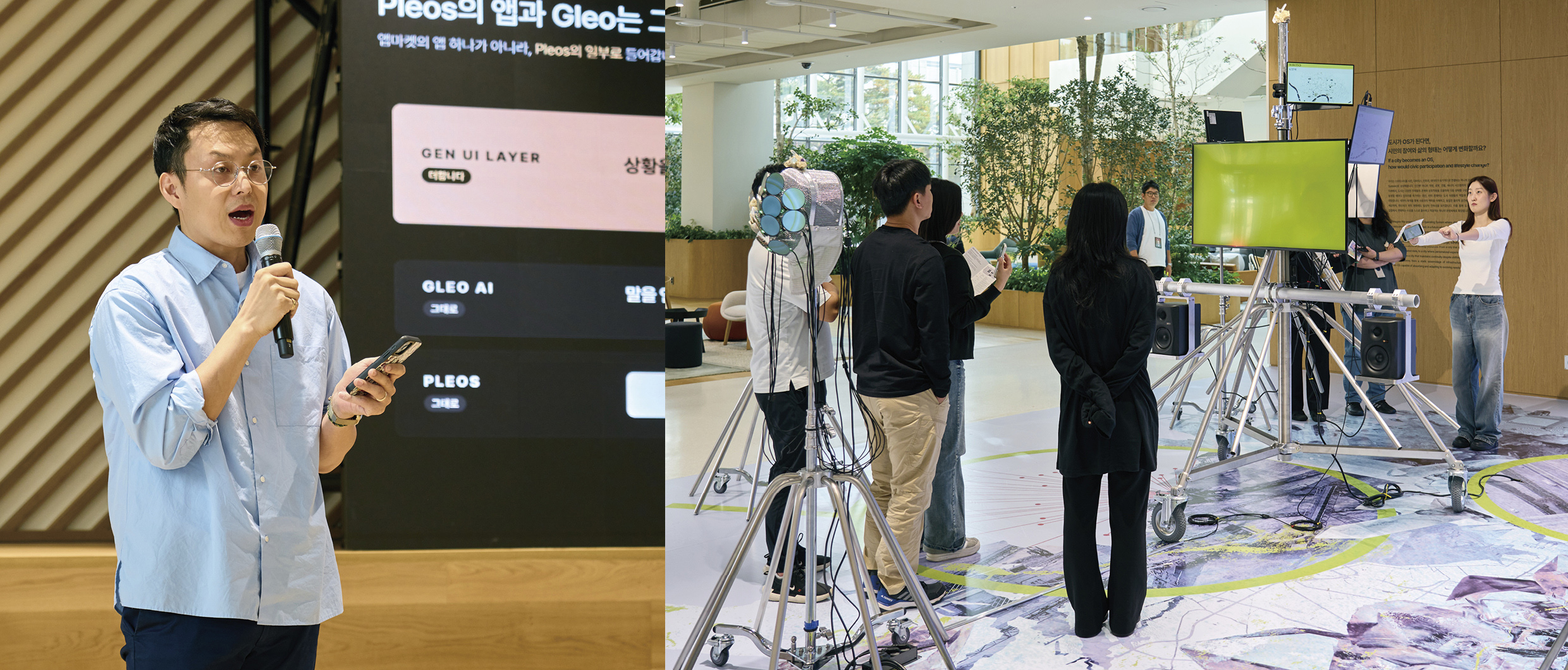 제로원 데모데이 전시 관람객 및 발표자